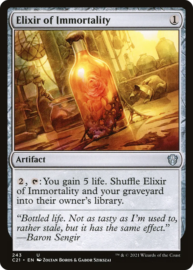 Elixir of Immortality — Commander 2021 — Magic: The Gathering