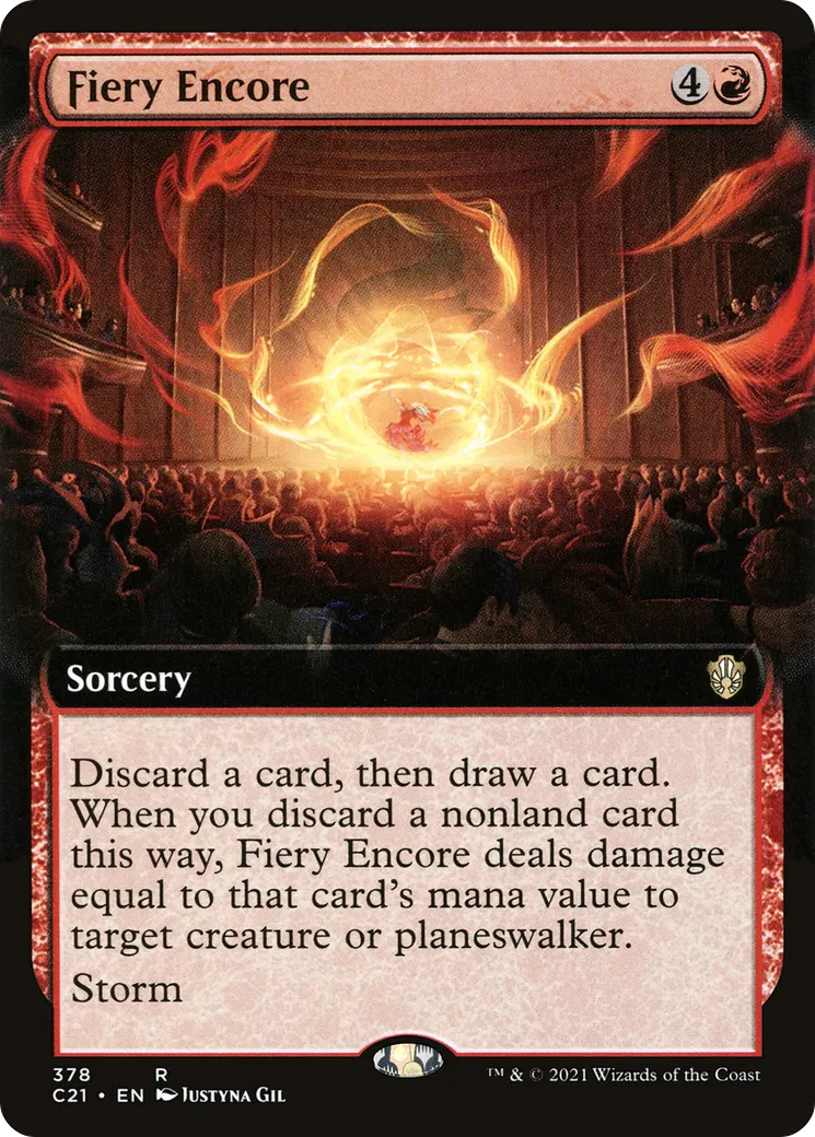 Fiery Encore from Commander 2021 - Magic: The Gathering