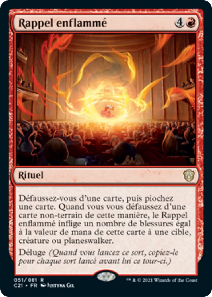 Rappel enflammé — Commander 2021 — Magic: The Gathering