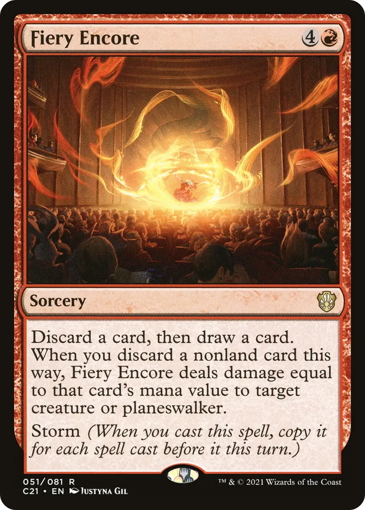 Fiery Encore — Commander 2021 — Magic: The Gathering