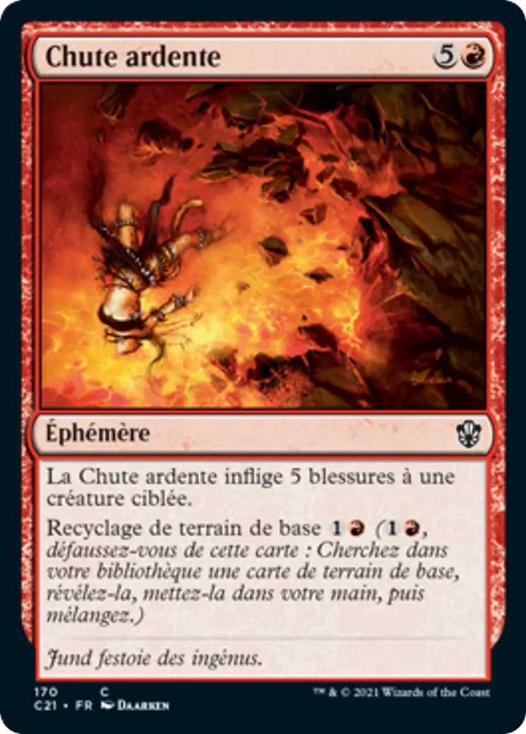 Chute ardente — Commander 2021 — Magic: The Gathering
