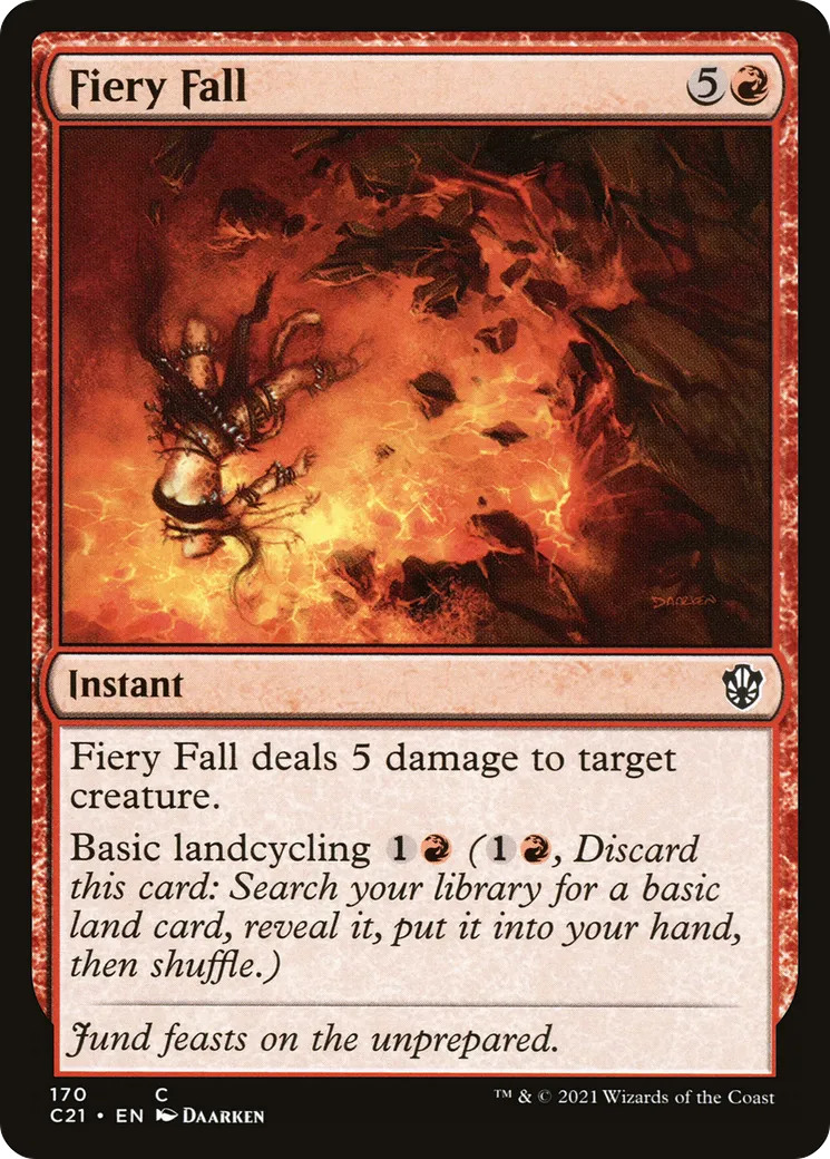 Chute ardente — Commander 2021 — Magic: The Gathering