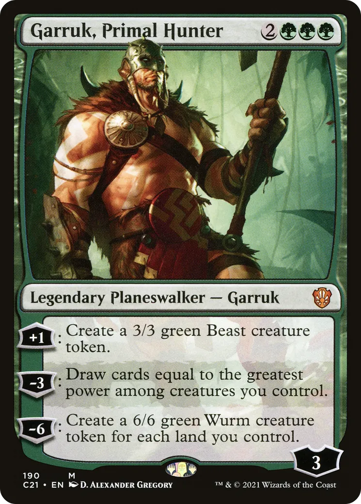 Garruk, Primal Hunter — Commander 2021 — Magic: The Gathering