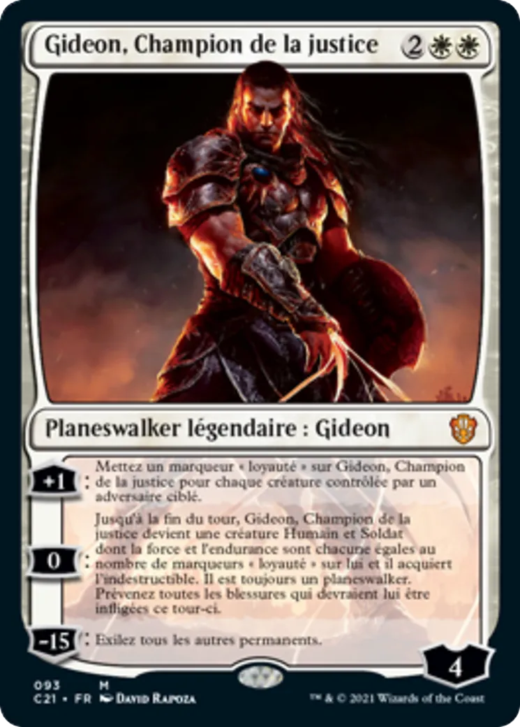 Gideon, Champion de la justice — Commander 2021 — Magic: The Gathering