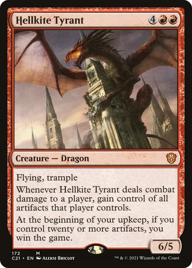 Hellkite Tyrant — Commander 2021 — Magic: The Gathering