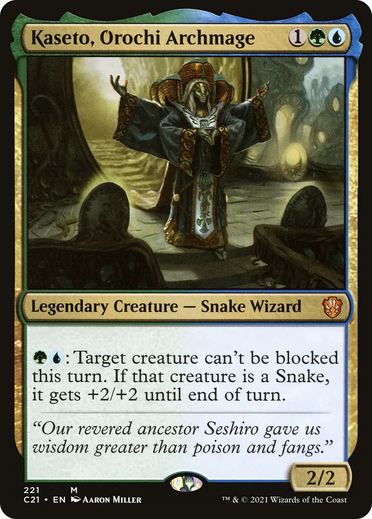 Kaseto, Orochi Archmage — Commander 2021 — Magic: The Gathering
