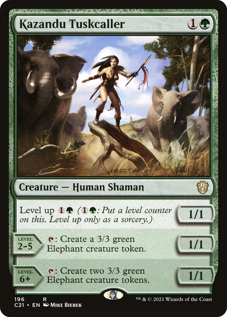 Kazandu Tuskcaller — Commander 2021 — Magic: The Gathering