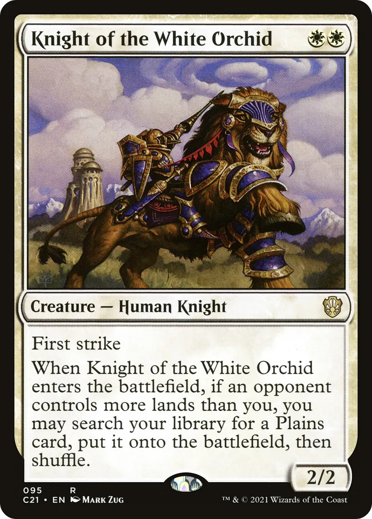 Knight of the White Orchid — Commander 2021 — Magic: The Gathering