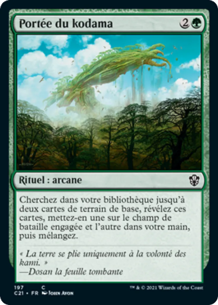 Portée du kodama — Commander 2021 — Magic: The Gathering