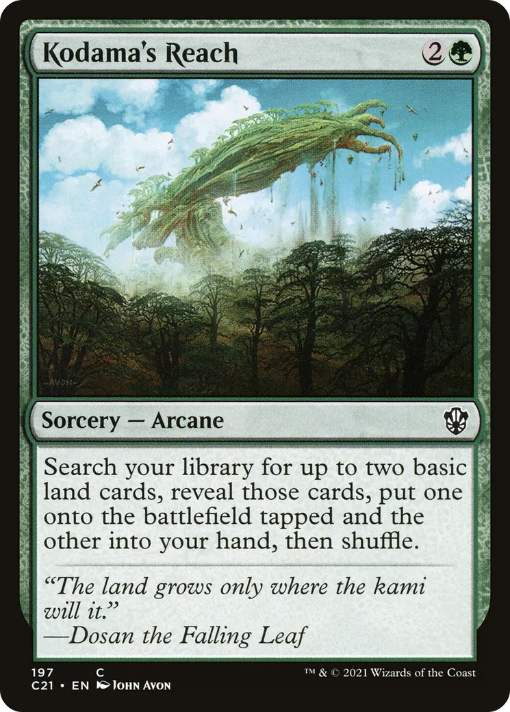 Kodama's Reach from Commander 2021 - Magic: The Gathering
