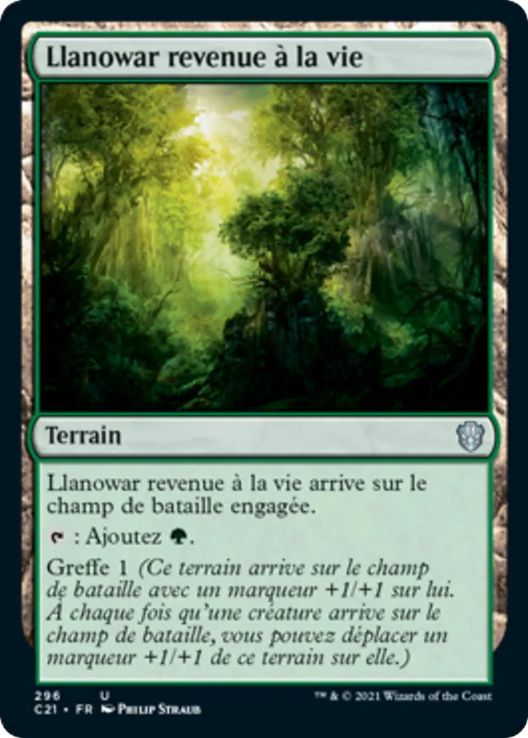 Llanowar revenue à la vie — Commander 2021 — Magic: The Gathering