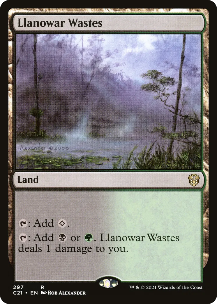Llanowar Wastes — Commander 2021 — Magic: The Gathering
