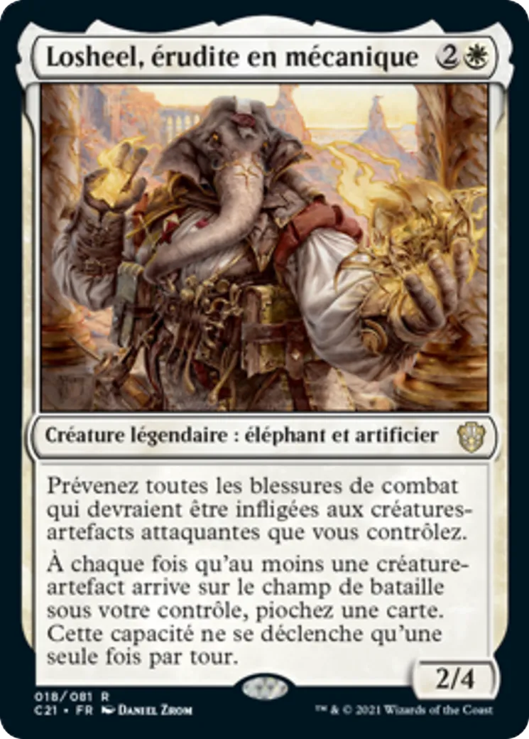 Losheel, érudite en mécanique from Commander 2021 - Magic: The Gathering
