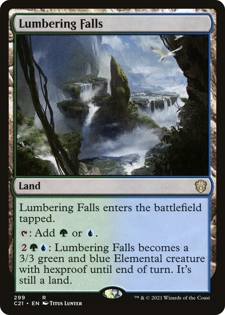 Lumbering Falls — Commander 2021 — Magic: The Gathering