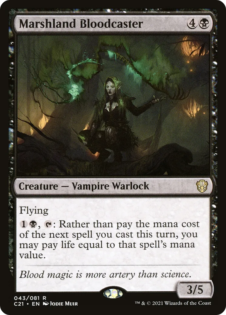 Marshland Bloodcaster — Commander 2021 — Magic: The Gathering