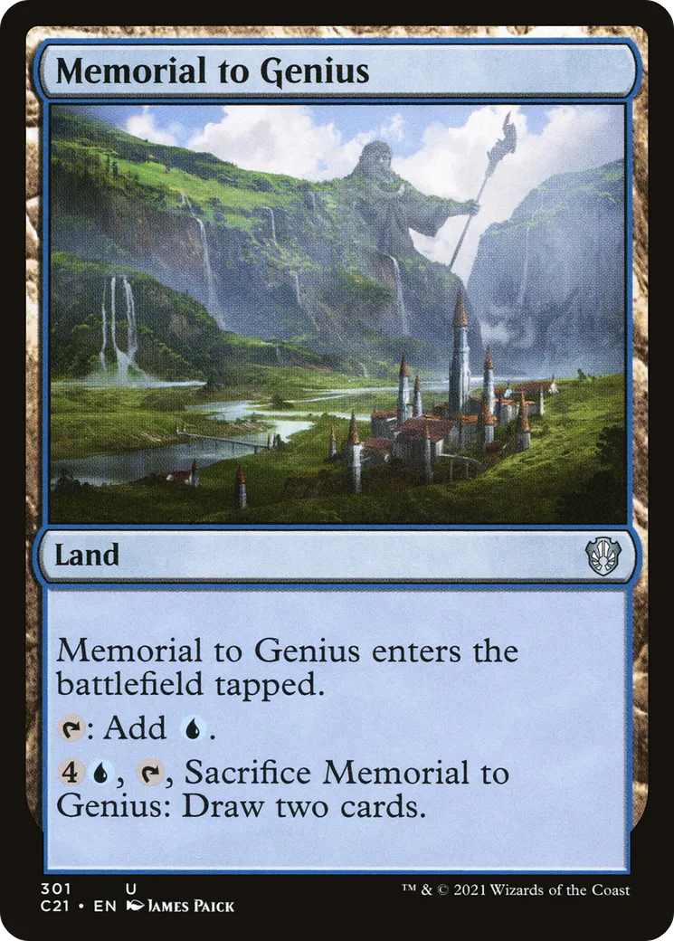 Memorial to Genius from Commander 2021 - Magic: The Gathering