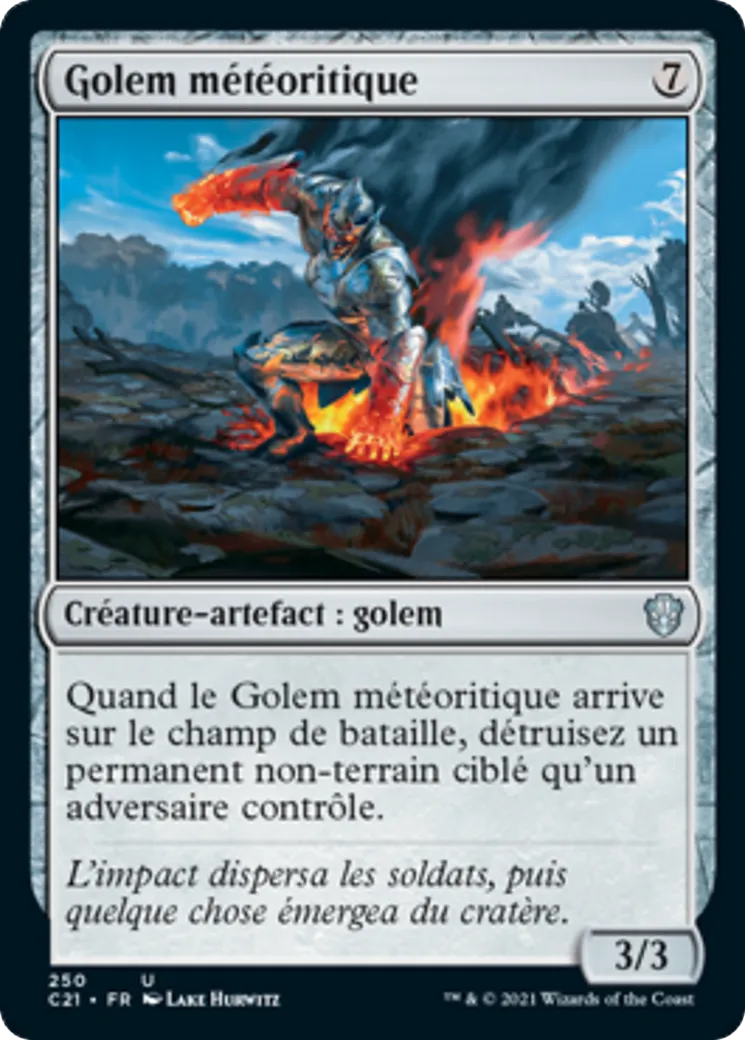 Golem météoritique — Commander 2021 — Magic: The Gathering