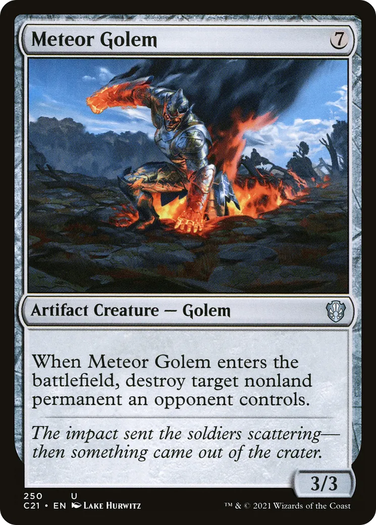Meteor Golem — Commander 2021 — Magic: The Gathering