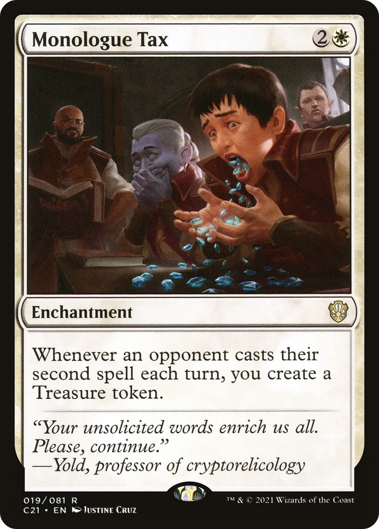 Monologue Tax — Commander 2021 — Magic: The Gathering