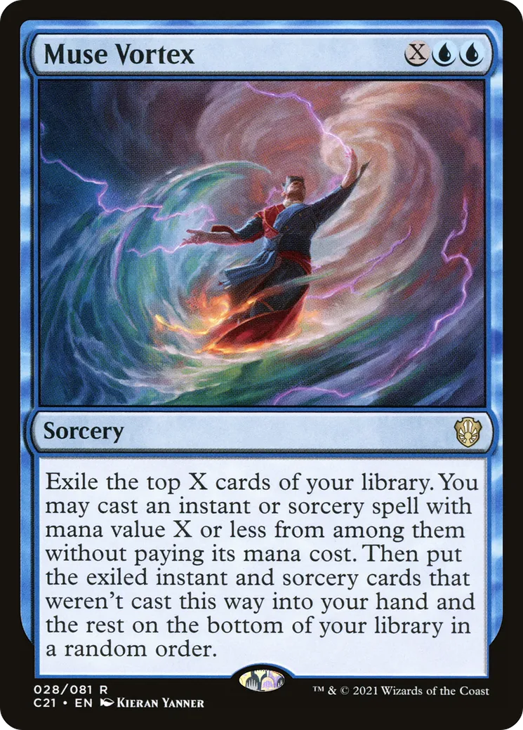 Muse Vortex from Commander 2021 - Magic: The Gathering