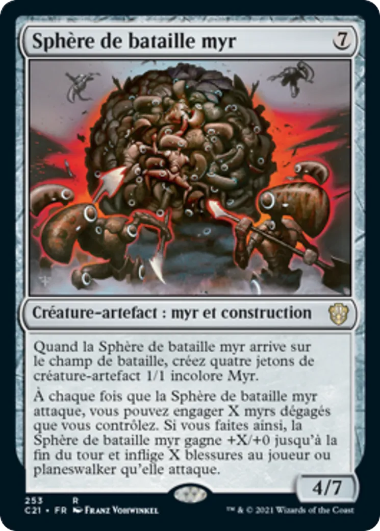 Sphère de bataille myr — Commander 2021 — Magic: The Gathering