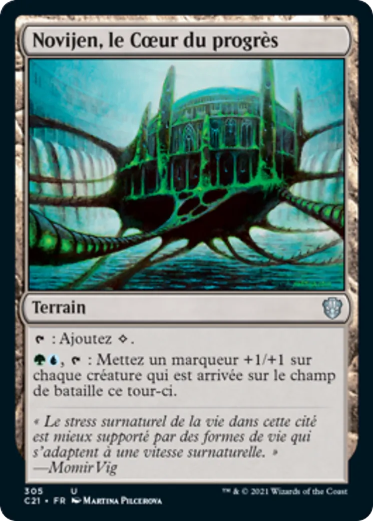 Novijen, le Cœur du progrès — Commander 2021 — Magic: The Gathering