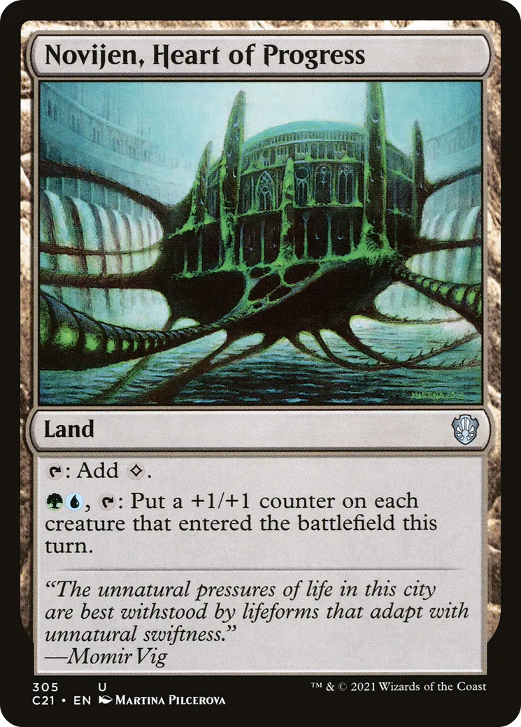 Novijen, Heart of Progress from Commander 2021 - Magic: The Gathering