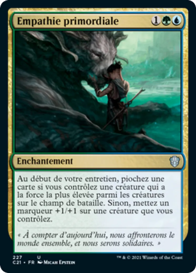 Empathie primordiale from Commander 2021 - Magic: The Gathering
