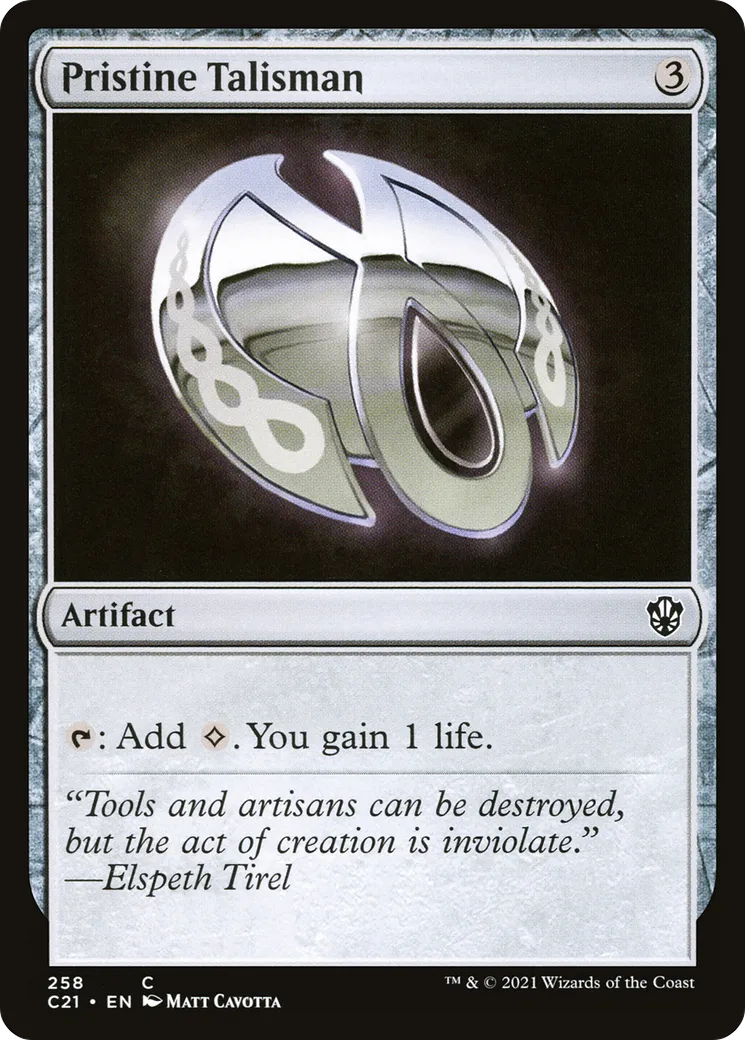 Pristine Talisman — Commander 2021 — Magic: The Gathering