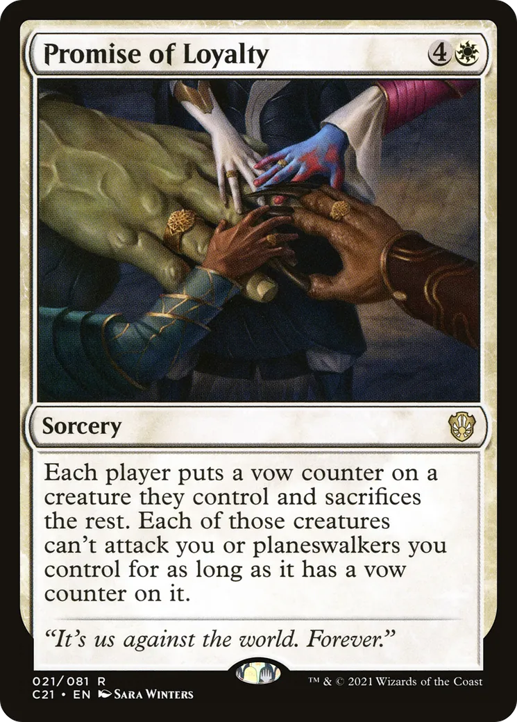 Promise of Loyalty — Commander 2021 — Magic: The Gathering