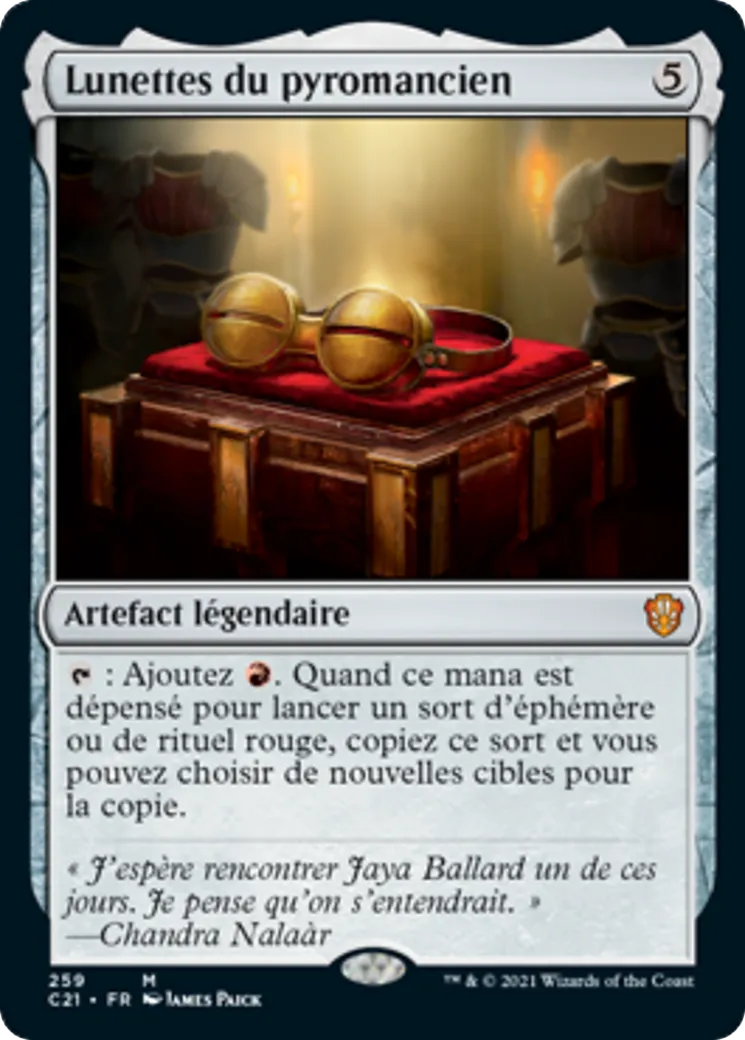 Lunettes du pyromancien — Commander 2021 — Magic: The Gathering
