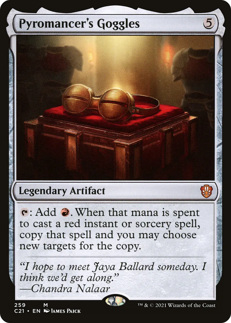 Pyromancer's Goggles — Commander 2021 — Magic: The Gathering