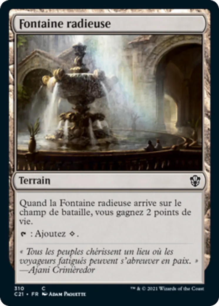Fontaine radieuse — Commander 2021 — Magic: The Gathering