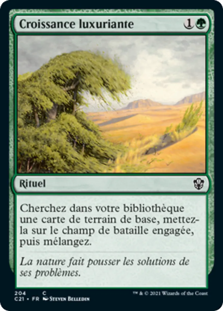 Croissance luxuriante — Commander 2021 — Magic: The Gathering