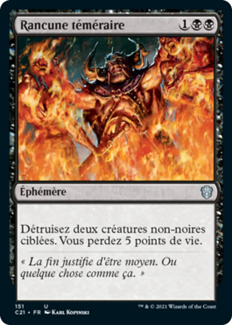 Rancune téméraire — Commander 2021 — Magic: The Gathering