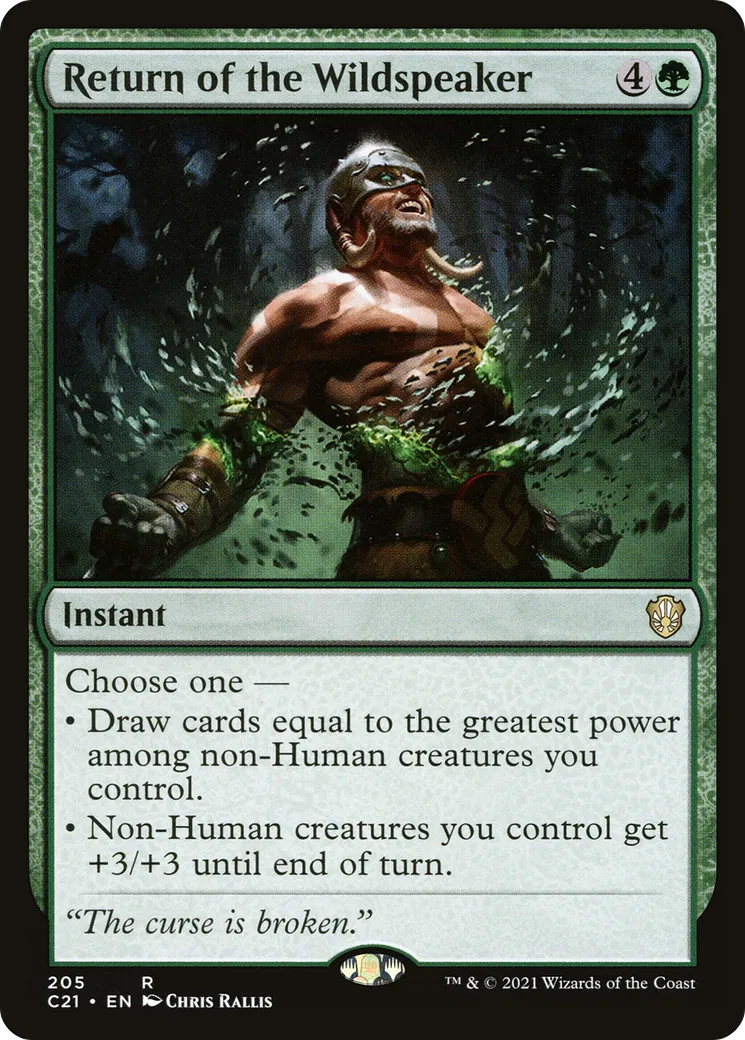 Return of the Wildspeaker — Commander 2021 — Magic: The Gathering
