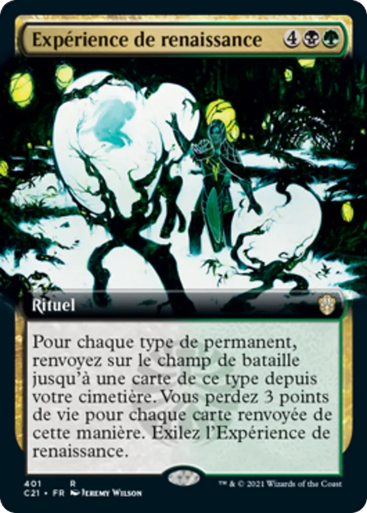 Expérience de renaissance — Commander 2021 — Magic: The Gathering