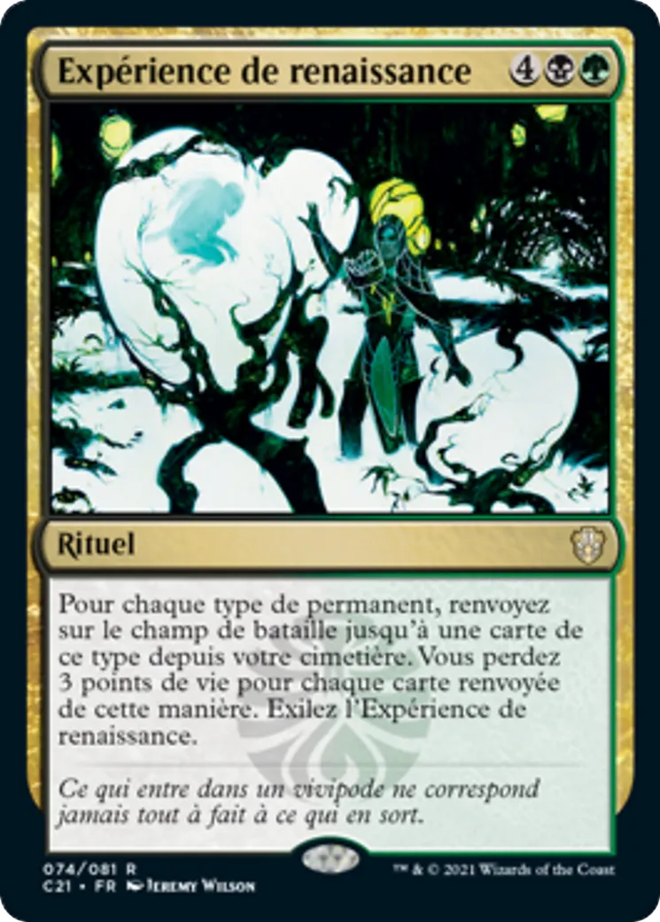 Expérience de renaissance — Commander 2021 — Magic: The Gathering