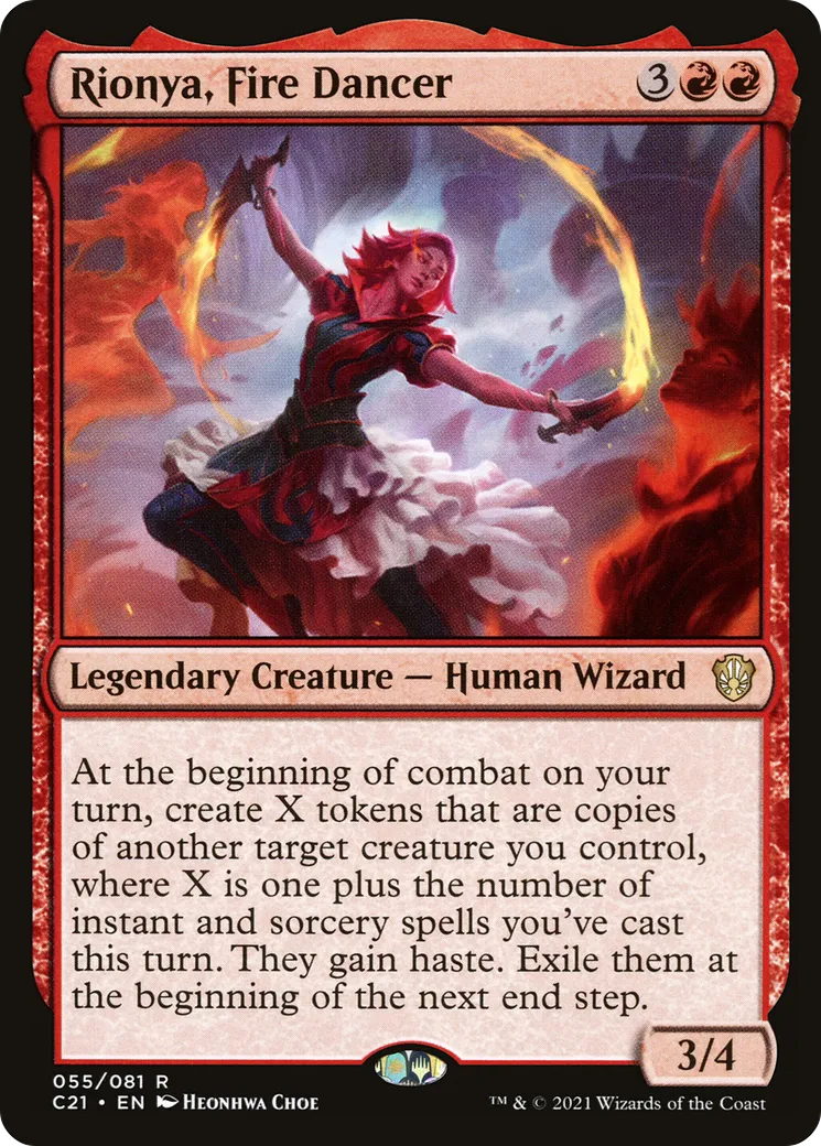 Rionya, danseuse du feu — Commander 2021 — Magic: The Gathering