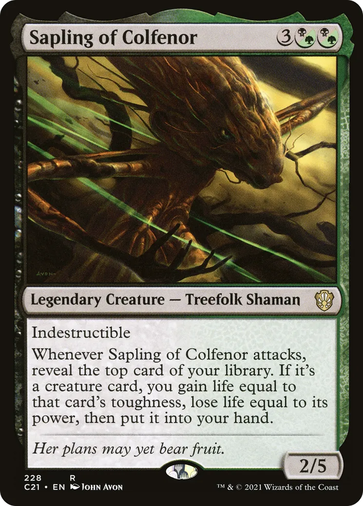 Sapling of Colfenor — Commander 2021 — Magic: The Gathering