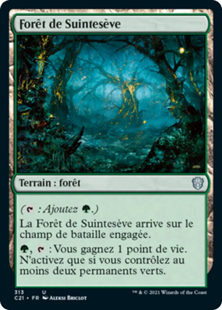 Forêt de Suintesève from Commander 2021 - Magic: The Gathering