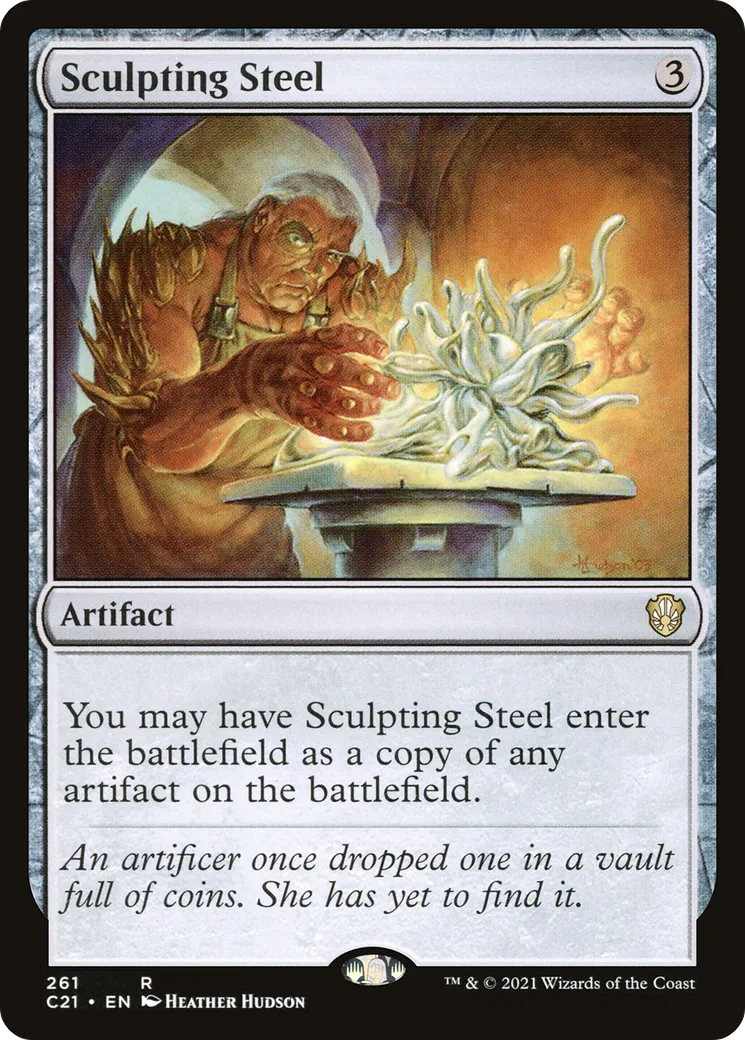 Sculpting Steel — Commander 2021 — Magic: The Gathering