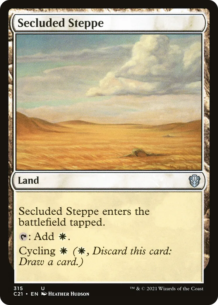 Secluded Steppe from Commander 2021 - Magic: The Gathering