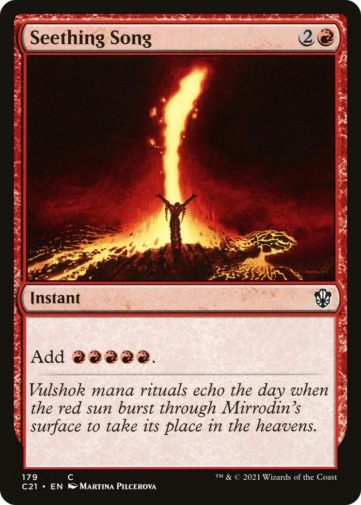 Chant bouillonnant — Commander 2021 — Magic: The Gathering