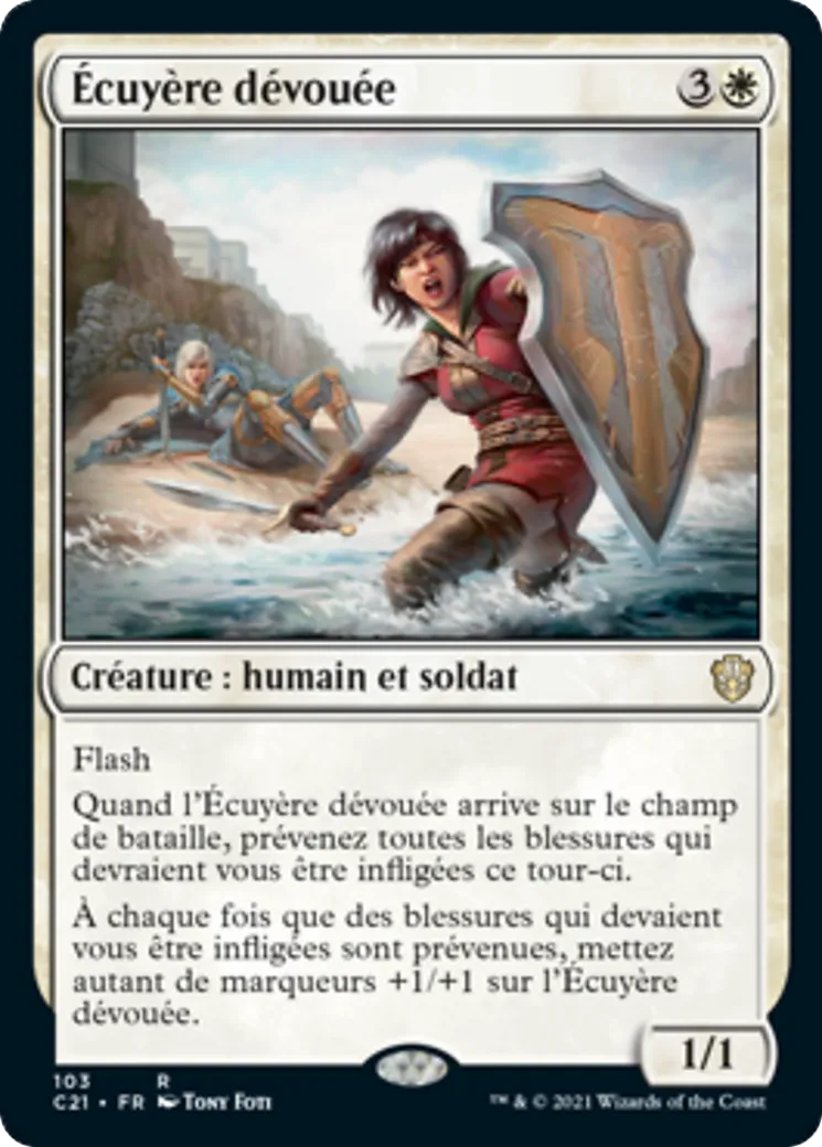 Écuyère dévouée from Commander 2021 - Magic: The Gathering