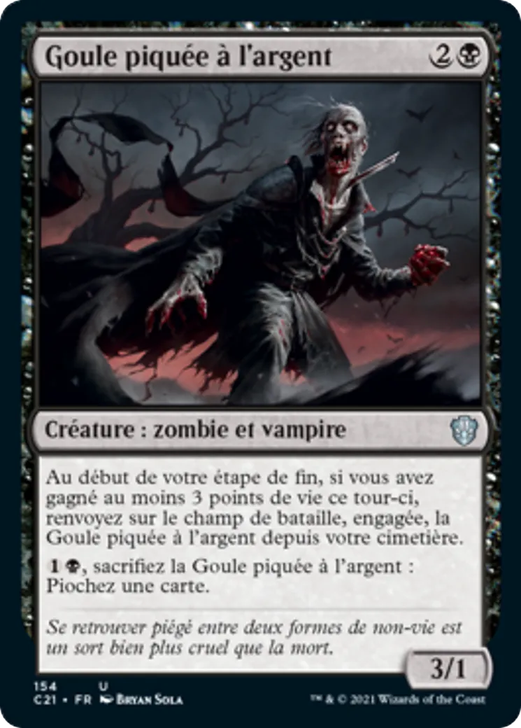 Goule piquée à l'argent — Commander 2021 — Magic: The Gathering