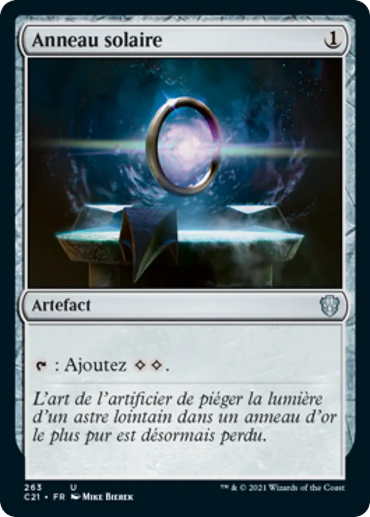 Anneau solaire — Commander 2021 — Magic: The Gathering