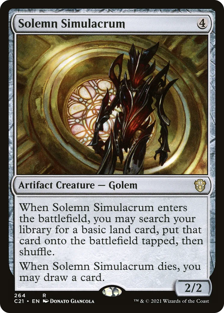 Solemn Simulacrum — Commander 2021 — Magic: The Gathering