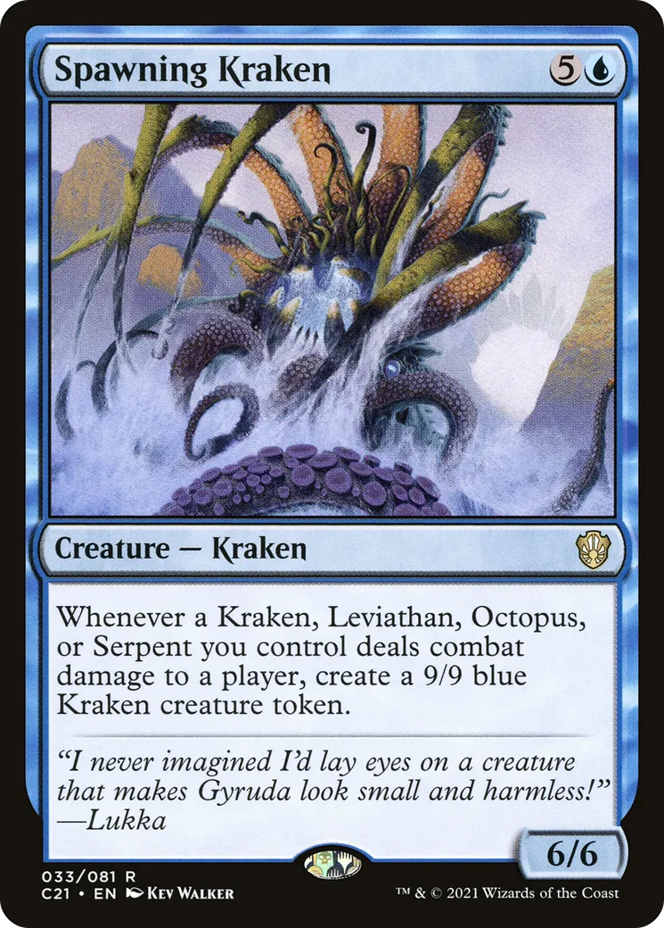 Kraken frayant — Commander 2021 — Magic: The Gathering