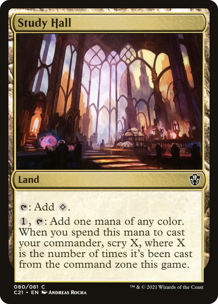 Study Hall from Commander 2021 - Magic: The Gathering
